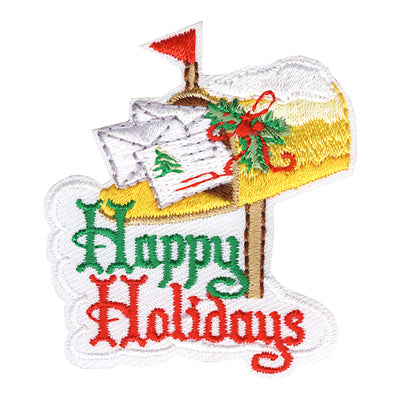 12 Pieces-Happy Holidays Patch-Free shipping