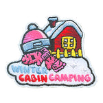 12 Pieces-Winter Cabin Camping Patch-Free shipping