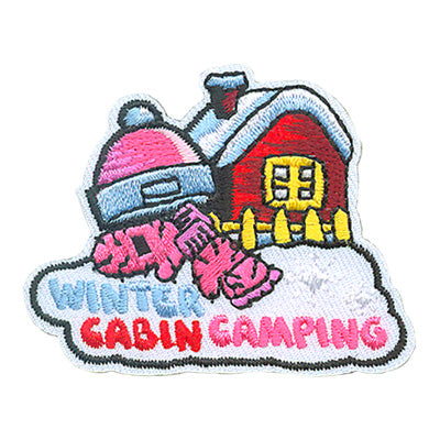 Winter Cabin Camping Patch