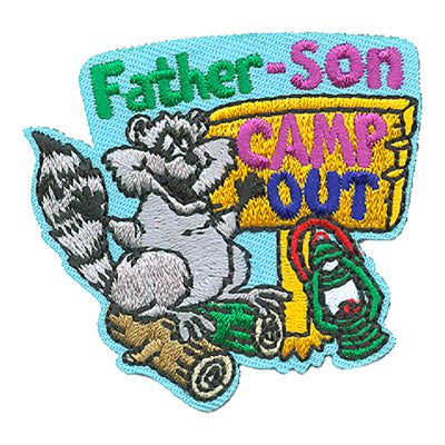 12 Pieces-Father-Son Camp Out Patch-Free shipping
