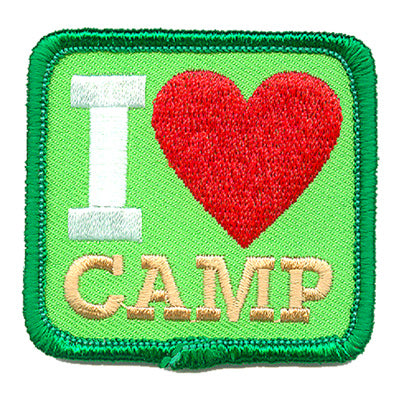 I Love Camp Patch