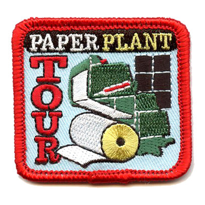 12 Pieces-Paper Plant Tour Patch-Free shipping