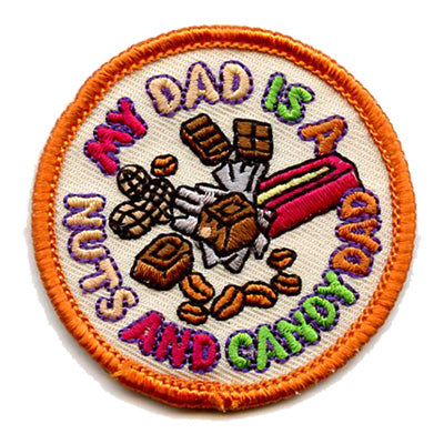 12 Pieces-My Dad Nut and Candy Patch-Free shipping