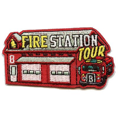 12 Pieces-Fire Station Tour Patch-Free shipping