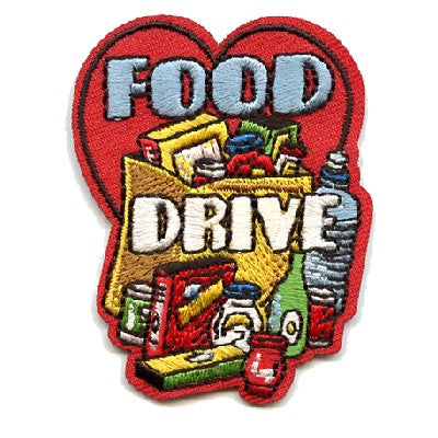 12 Pieces-Food Drive Patch-Free shipping