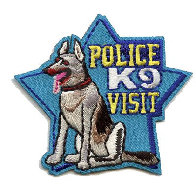 12 Pieces-Police K9 Visit Patch-Free shipping