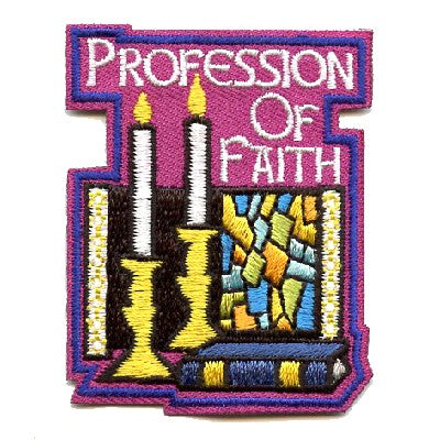 12 Pieces-Profession of Faith Patch-Free shipping