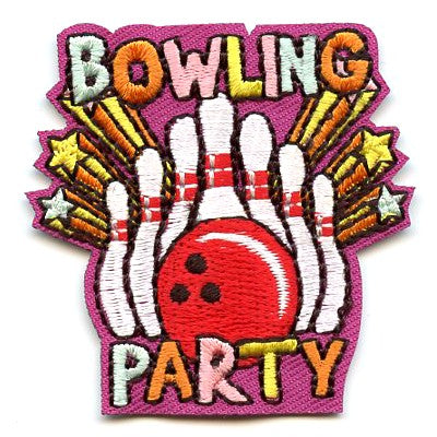 12 Pieces-Bowling Party Patch-Free shipping