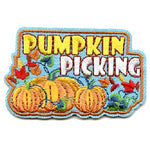 12 Pieces - Pumpkin Picking Patch - Free Shipping