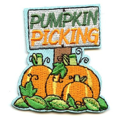 12 Pieces - Pumpkin Picking Patch - Free Shipping