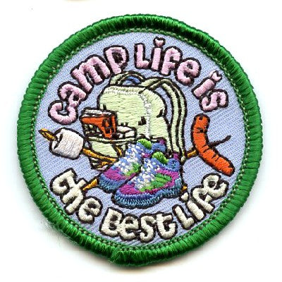 12 Pieces - Camp Life Is The Best Patch - Free shipping