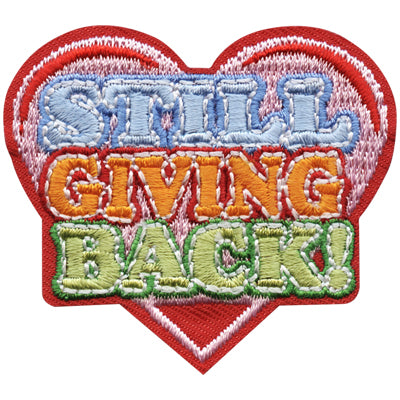 12 Pieces-Still Giving Back Patch-Free shipping