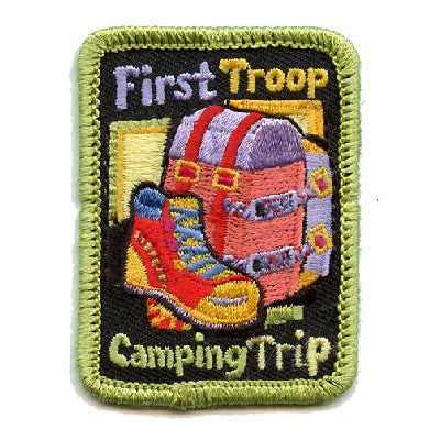 12 Pieces-First Troop Camping Trip Patch-Free shipping