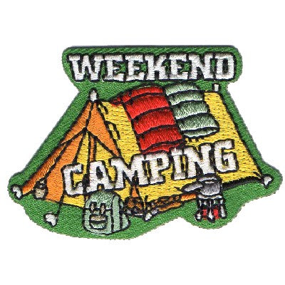 12 Pieces-Weekend Camping Patch-Free shipping