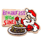12 Pieces-Breakfast With Santa Patch-Free shipping