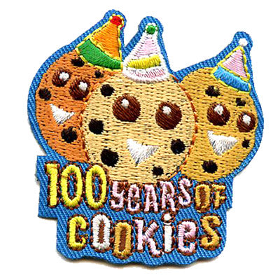 12 Pieces-100 Years of Cookies Patch-Free shipping