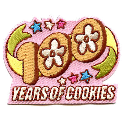 12 Pieces-100 YEARS OF COOKIES Patch-Free shipping