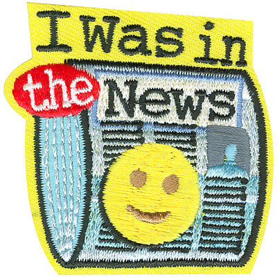 12 Pieces-I Was in the News Patch-Free shipping