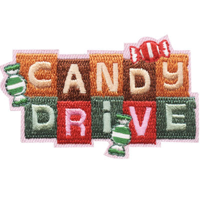 12 Pieces-Candy Drive Patch-Free shipping