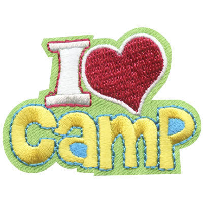 I Love Camp Patch