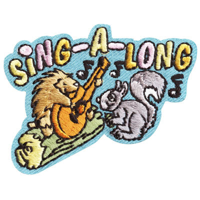 12 Pieces-Sing-A-Long Patch-Free shipping