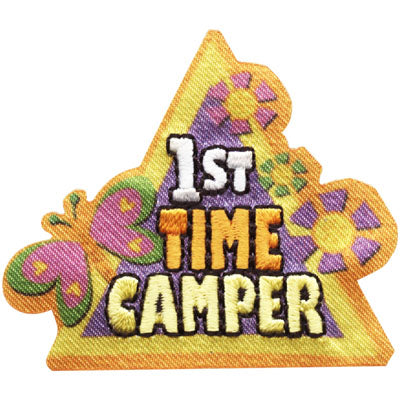 12 Pieces - 1st Time Camper Patch - Free shipping