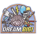 12 Pieces-Dream Big! Patch-Free shipping
