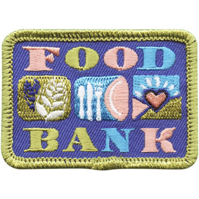 12 Pieces-Food Bank Patch-Free shipping