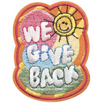 12 Pieces-We Give Back Patch-Free shipping