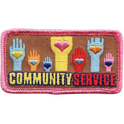 12 Pieces-Community Service Patch-Free shipping