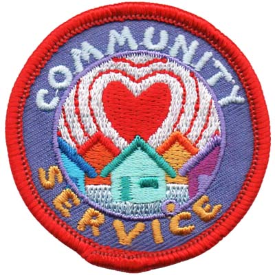 12 Pieces-Community Service Patch-Free shipping