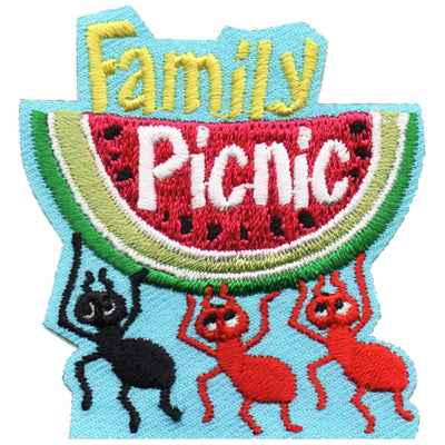 12 Pieces-Family Picnic Patch-Free shipping