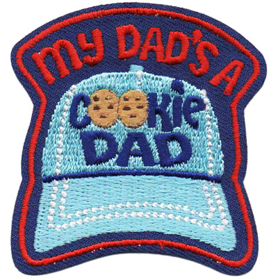 12 Pieces-My Dad's A Cookie Dad Patch-Free shipping