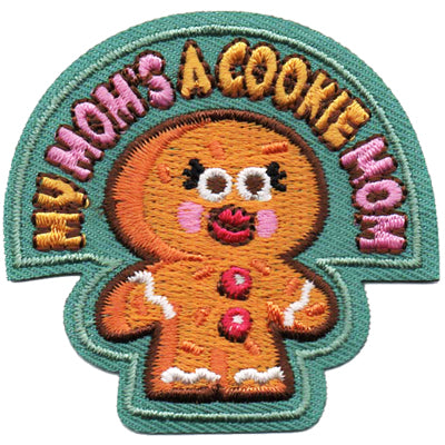 12 Pieces-My Mom's A Cookie Mom Patch-Free shipping