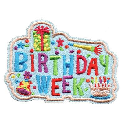 12 Pieces-Birthday Week Patch-Free shipping