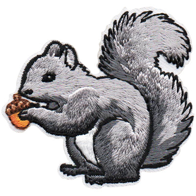 12 Pieces - Grey Squirrel Patch - Free Shipping