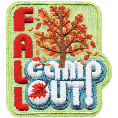 12 Pieces-Fall Campout Patch-Free shipping