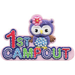 12 Pieces - 1st Campout Patch - Free shipping