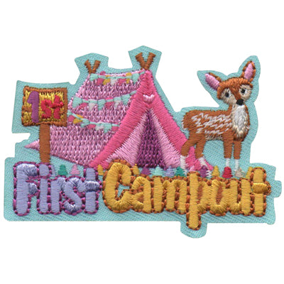 12 Pieces-First Campout Patch-Free shipping