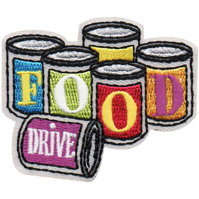 12 Pieces-Food Drive Patch-Free shipping