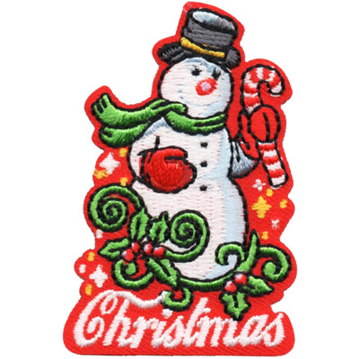 12 Pieces-Christmas (Snowman) Patch-Free shipping