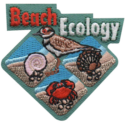 12 Pieces-Beach Ecology Patch-Free shipping