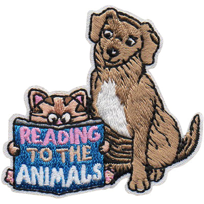 12 Pieces - Reading to Animals Patch - Free Shipping