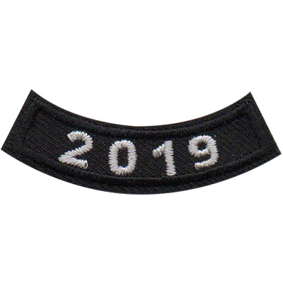 2019 Black Year Rocker Patch