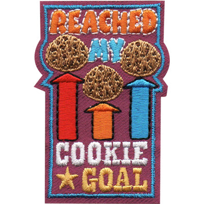 12 Pieces-Reached My Cookie Goal Patch-Free shipping