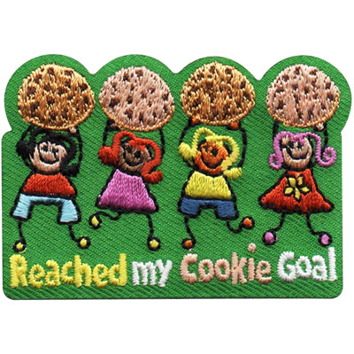 12 Pieces-Reached My Cookie Goal Patch-Free shipping