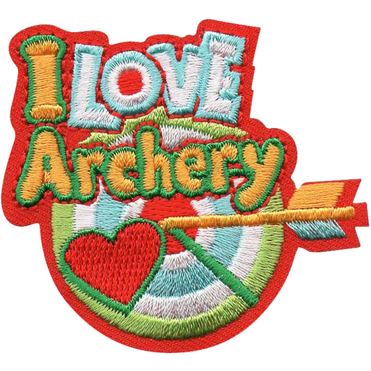 12 Pieces-I love Archery Patch-Free Shipping