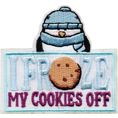 12 Pieces-I Froze My Cookies Off Patch-Free shipping