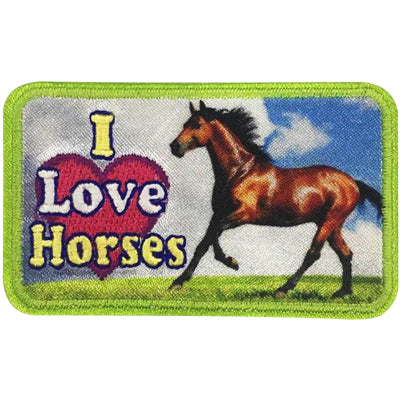 12 Pieces - I Love Horses Patch - Free Shipping