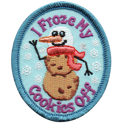 12 Pieces-I Froze My Cookies Off Patch-Free shipping